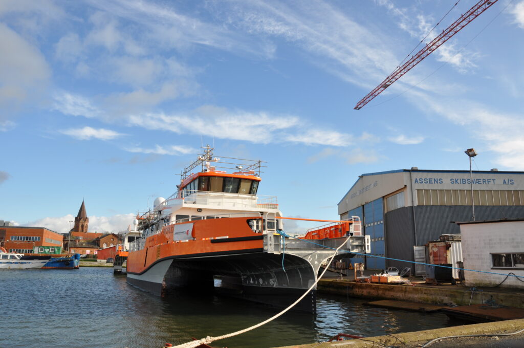 Commercial vessel at the dock