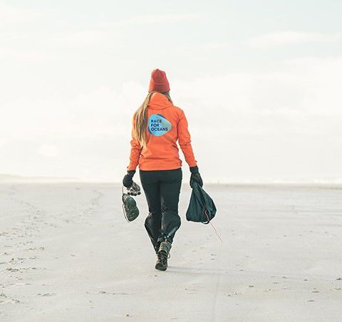 Person walking on the beach