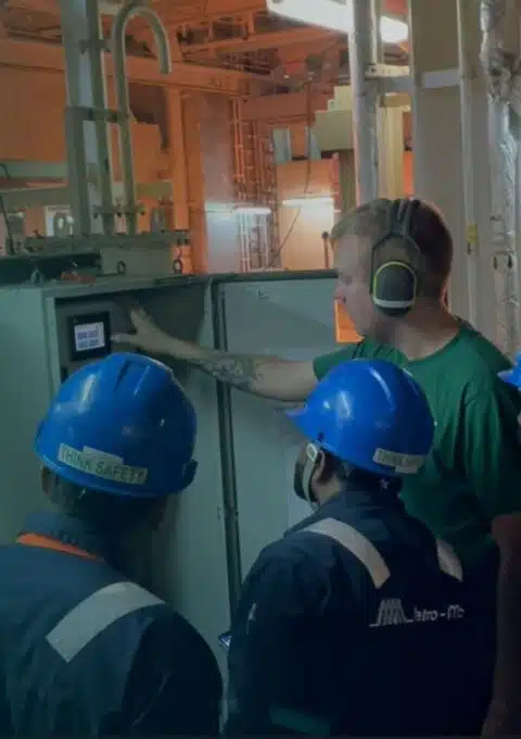 Green Instruments Service Engineer on board a commercial vessel to conduct training of local service people
