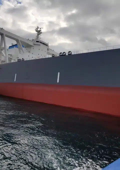 UNI:ON commercial vessel at the dock