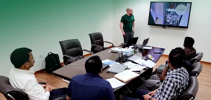 People in a meeting room