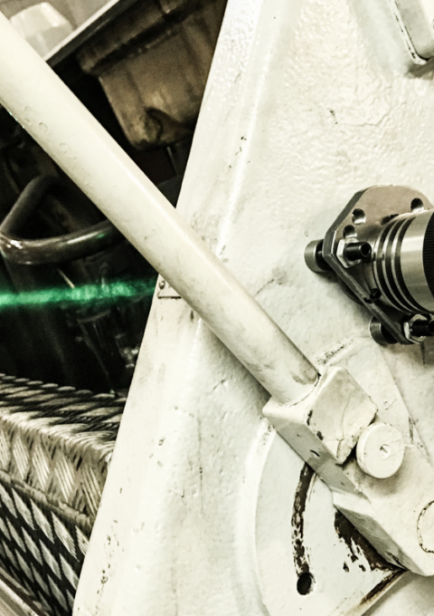 Oil Mist detector hotbox device by Green Instruments installed at a vessel